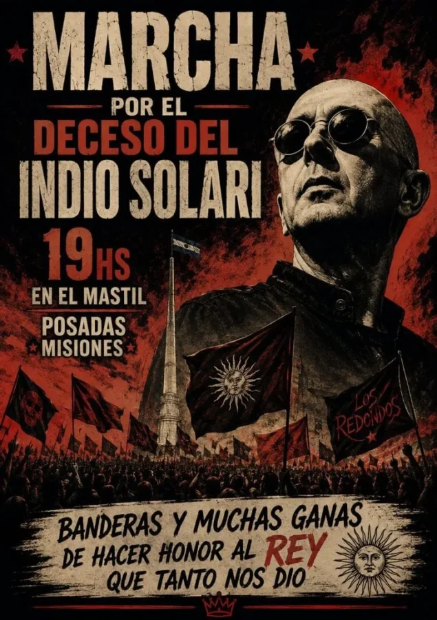 Convocan a una misa ricotera en Posadas para homenajear al Indio Solari este viernes - 1