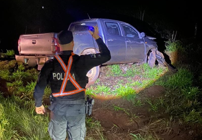 Choque entre camioneta y moto en San Vicente terminó con dos menores fallecidos