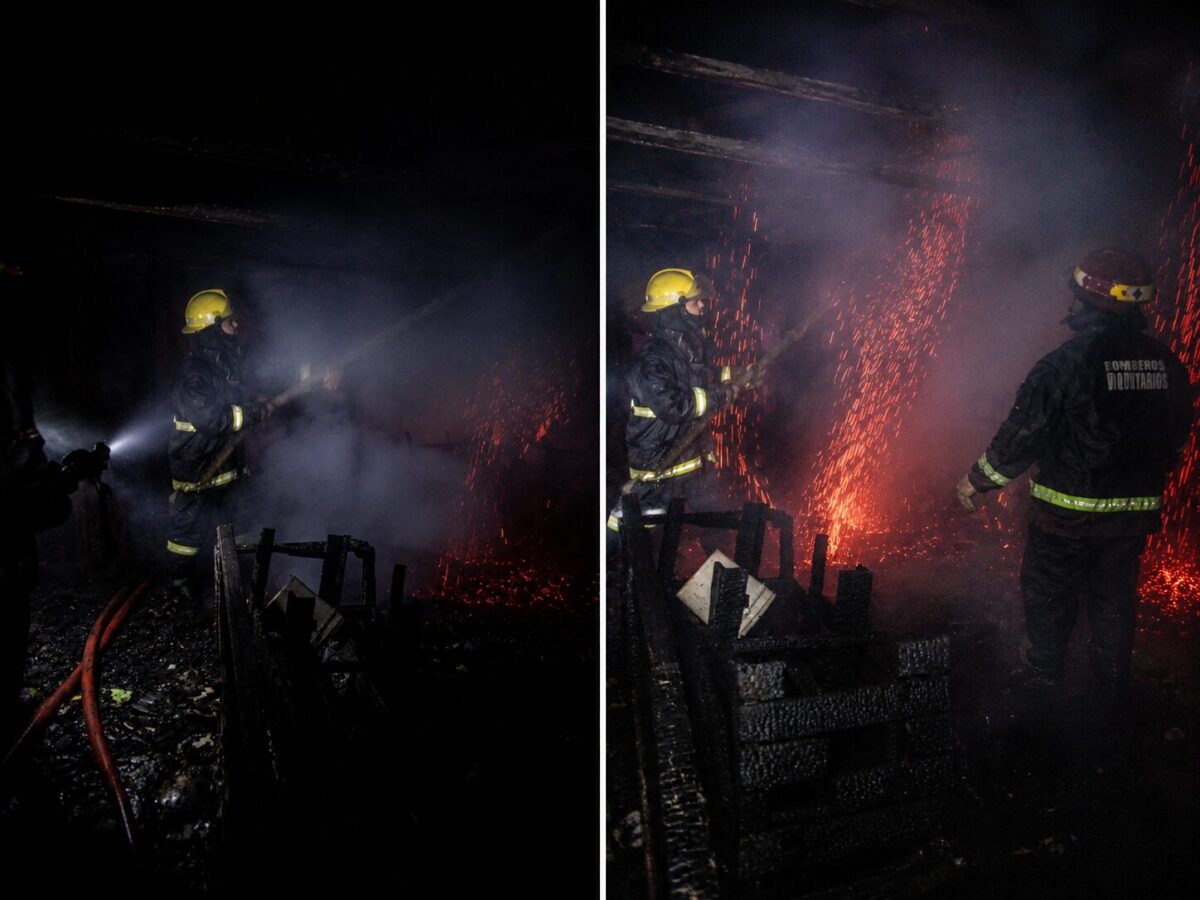 Un incendio destruyó el 90% de una vivienda familiar en Posadas y sus habitantes fueron hospitalizados