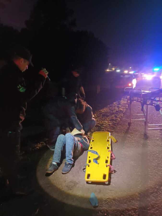 Apóstoles: un hombre de 72 años fue embestido por una motocicleta mientras caminaba por la ruta 2 4 - peaton embestido 3 - 3