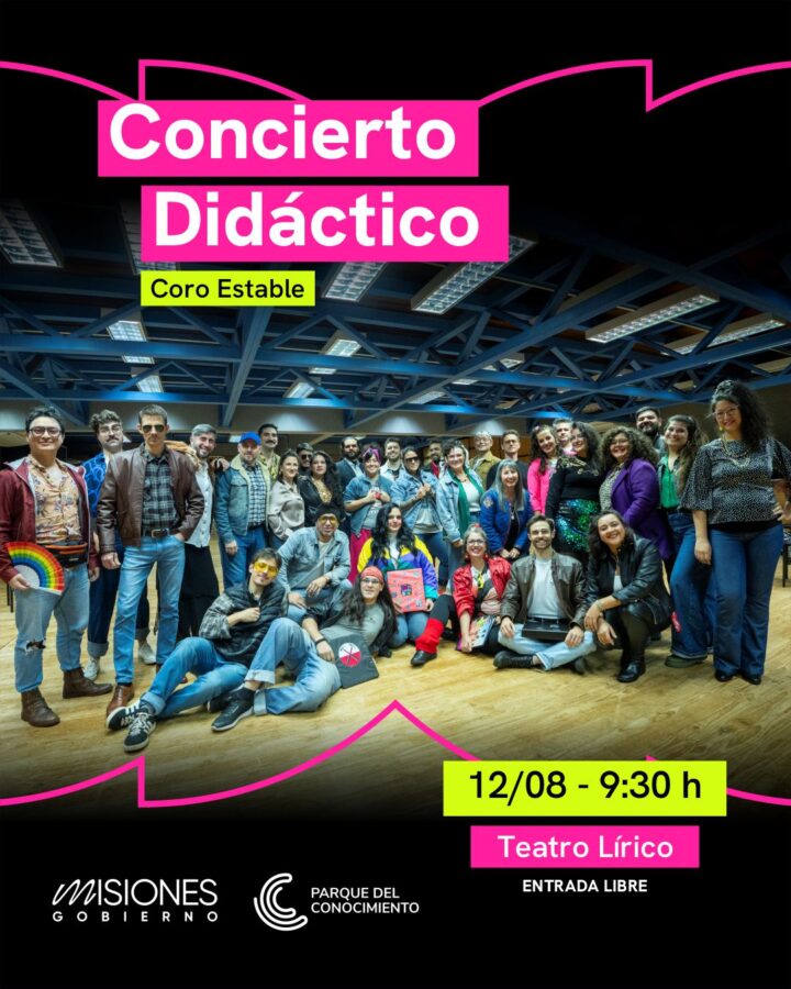 Concierto Didactico CORO ESTABLE agosto flyer - 1