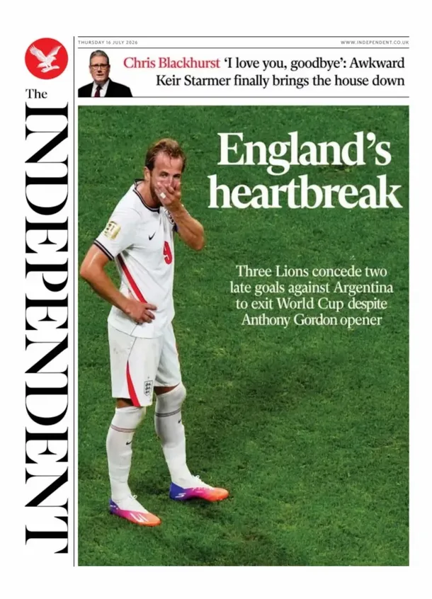 Destrozados y Derrotados por Messi la dura reaccion de la prensa inglesa tras la eliminacion ante Argentina 4 - 7