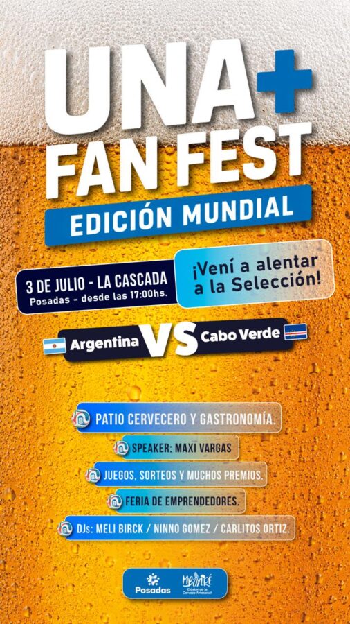 Hoy se vive la Fan Fest para alentar a la Selección Argentina en La Cascada de Posadas 1 2 - Hoy se vive la Fan Fest para alentar a la Seleccion Argentina en La Cascada de Posadas 2 - 1