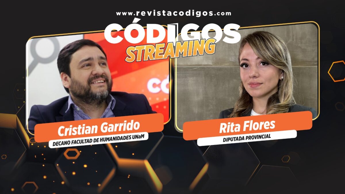 Cristian Garrido y Rita Flores pasaron por el streaming de Códigos