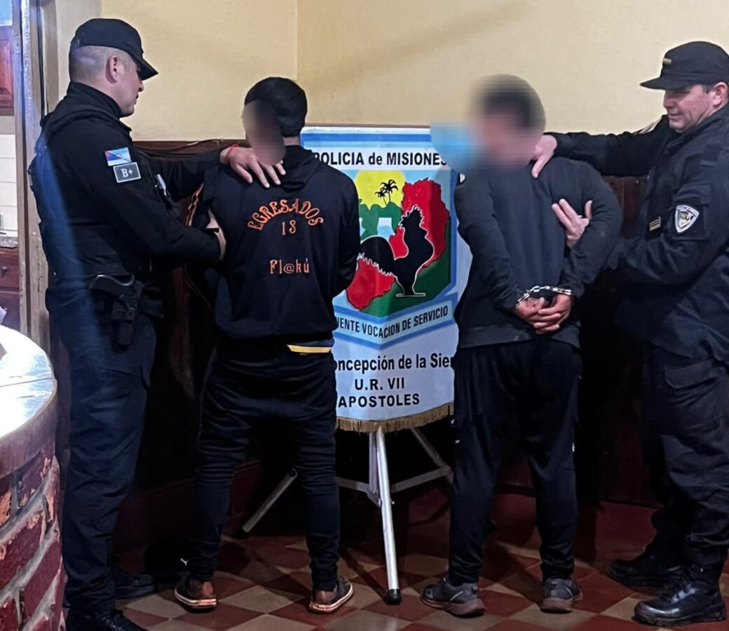 La Policía esclareció un violento robo en Concepción de la Sierra y detuvo a dos delincuentes con antecedentes