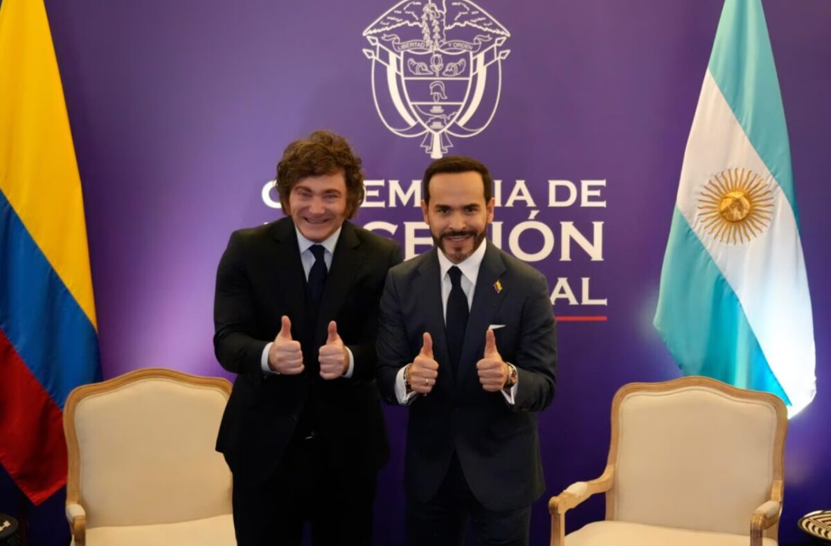 Milei se reunió con Abelardo de la Espriella en Colombia y participó de su asunción presidencial