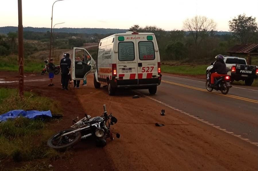 Motociclista murió tras ser embestido por un camión en la ruta 14, en San José