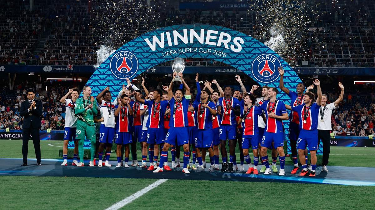PSG volvió a hacer historia: venció 2-1 a Aston Villa y se consagró bicampeón de la Supercopa de Europa