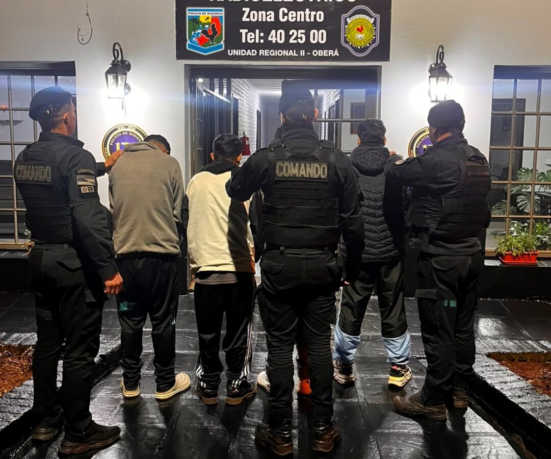 Una madrugada de operativos dejó 23 detenidos en distintos puntos de Misiones