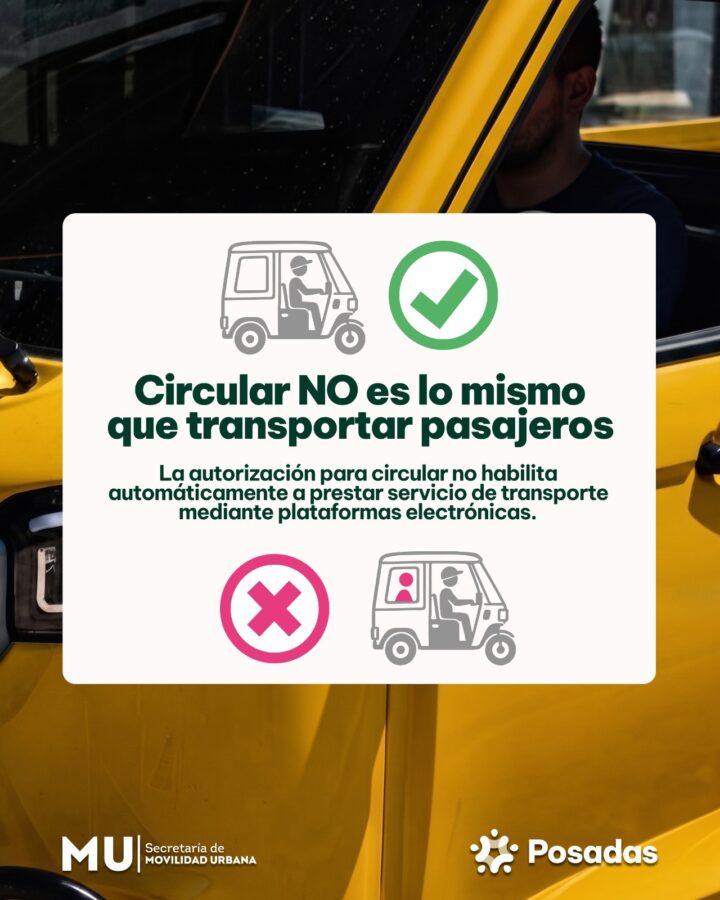 Los triciclos cabinados pueden circular en Posadas, pero todavía no están habilitados para transportar pasajeros 1 2 - WhatsApp Image 2026 08 13 at 11.33.47 - 1