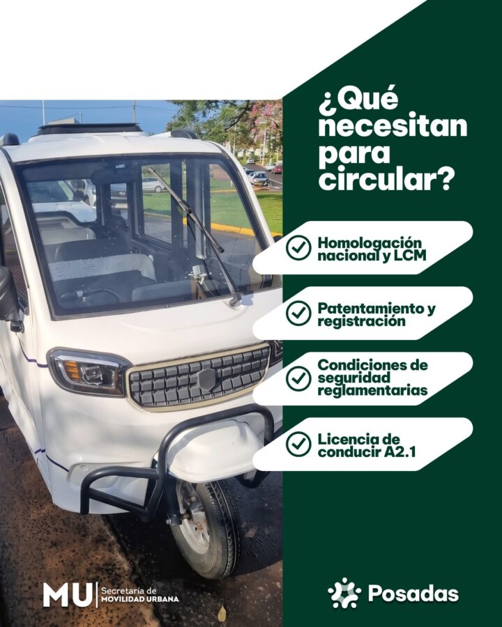 Los triciclos cabinados pueden circular en Posadas, pero todavía no están habilitados para transportar pasajeros 2 4 - WhatsApp Image 2026 08 13 at 11.33.48 - 3