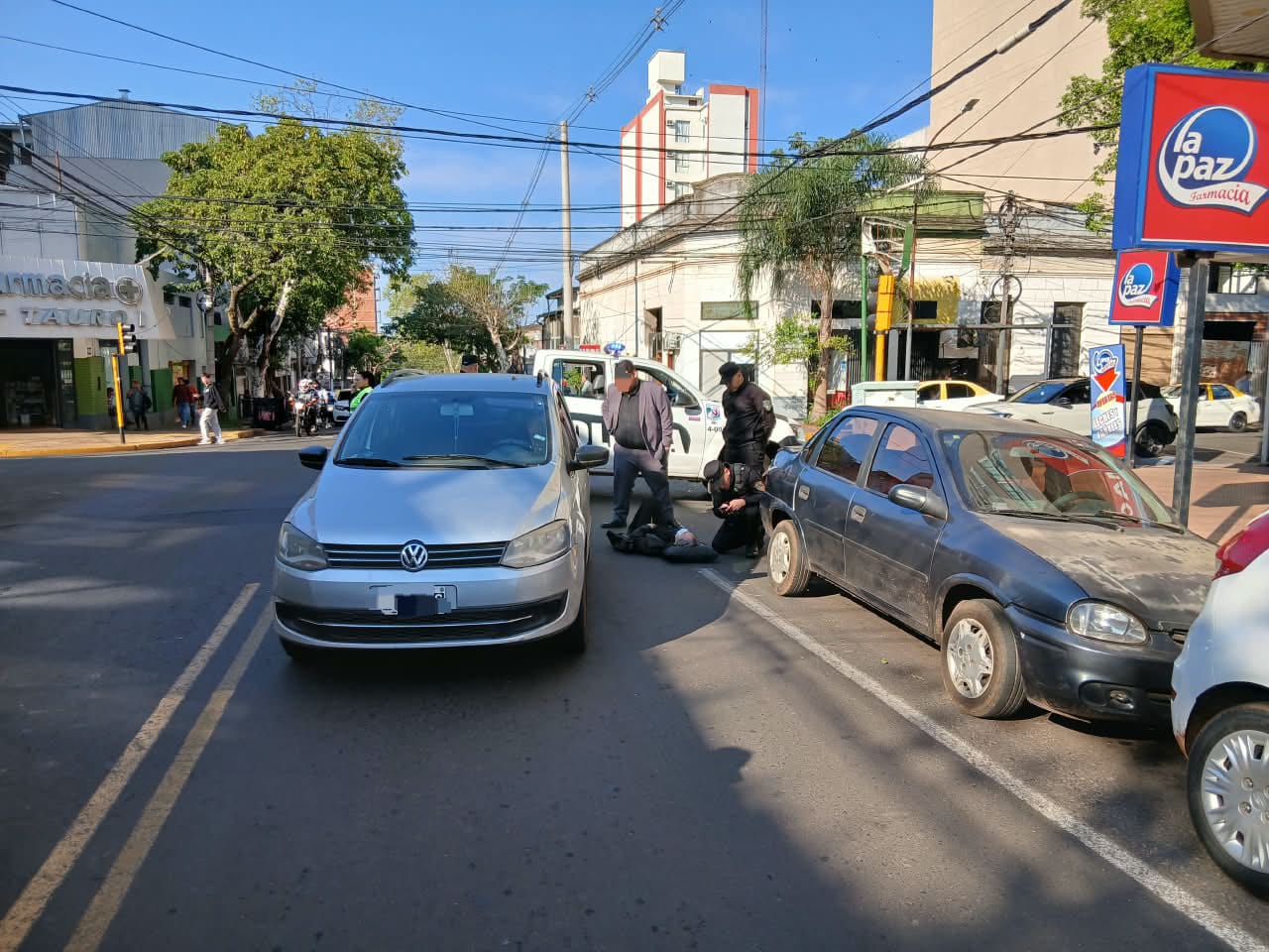 Mujer de 85 años resultó herida tras ser atropellada en el centro de Posadas