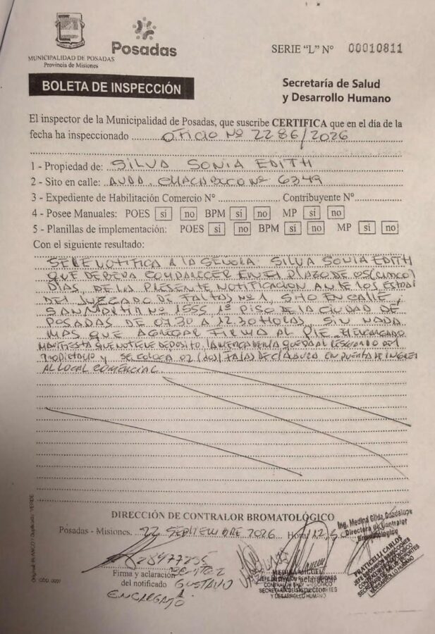 Clausura de un minimercado en Posadas: la Municipalidad denunció irregularidades sanitarias y una agresión 4 8 - Clausura de un minimercado en Posadas la Municipalidad denuncio irregularidades sanitarias y una agresion 10 - 7