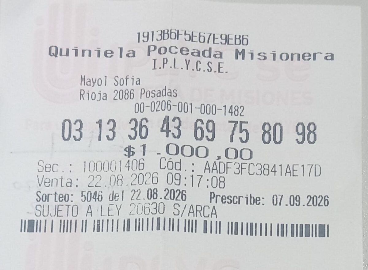 Tombolita 54 aniversario ticket ganador auto