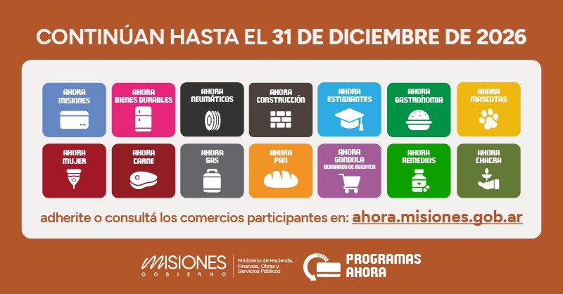 Passalacqua confirmó la continuidad de los programas Ahora hasta el 31 diciembre con nuevos topes 1 2 - ahora - 1