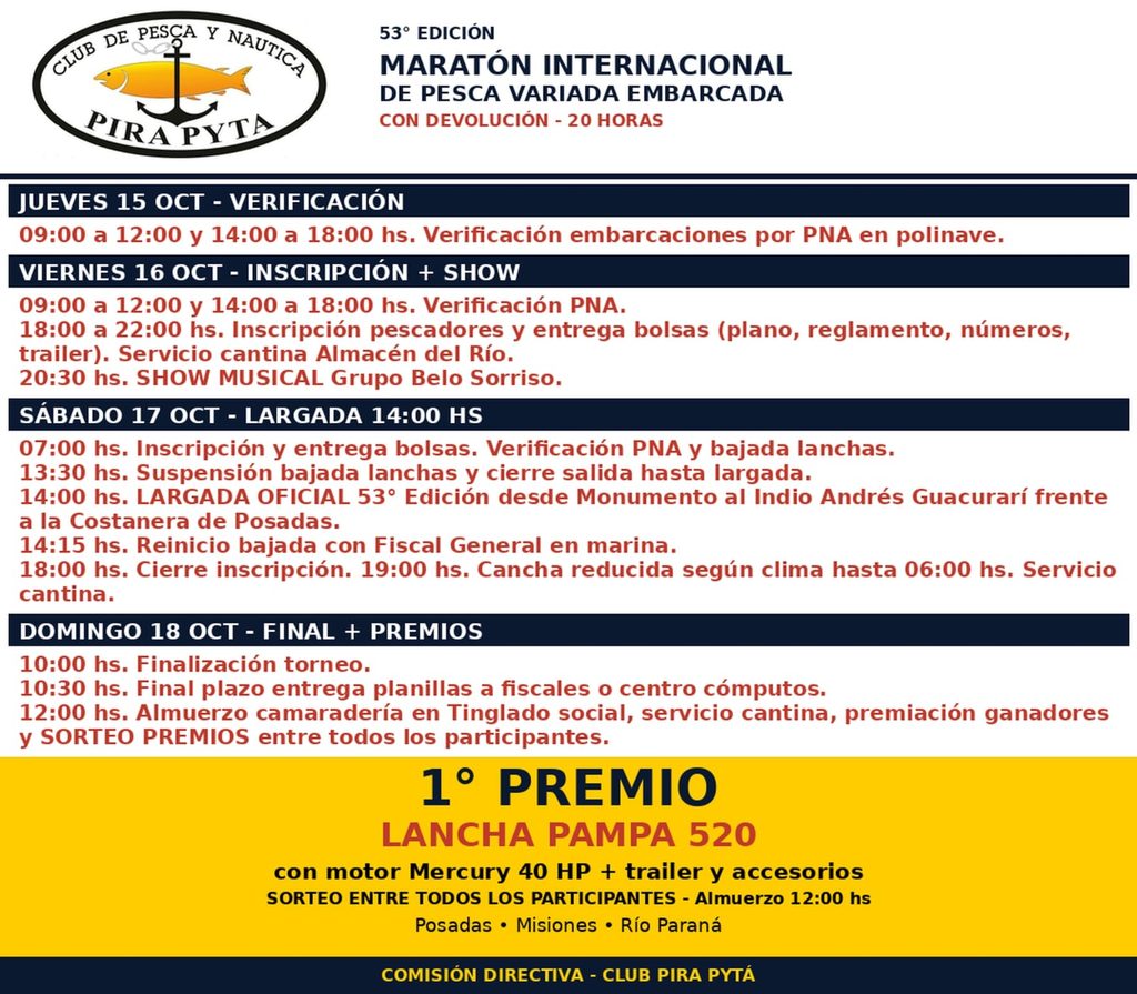 La crecida del Paraná no cambia los planes: las 20 Horas de Pesca largan este sábado 1 2 - 20 horas - 1