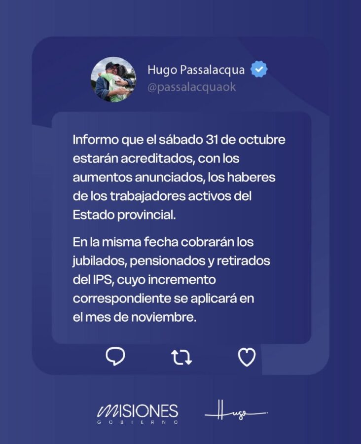 La Administración Pública provincial cobra este sábado con el aumento salarial anunciado 1 2 - ADMINISTRACION - 1