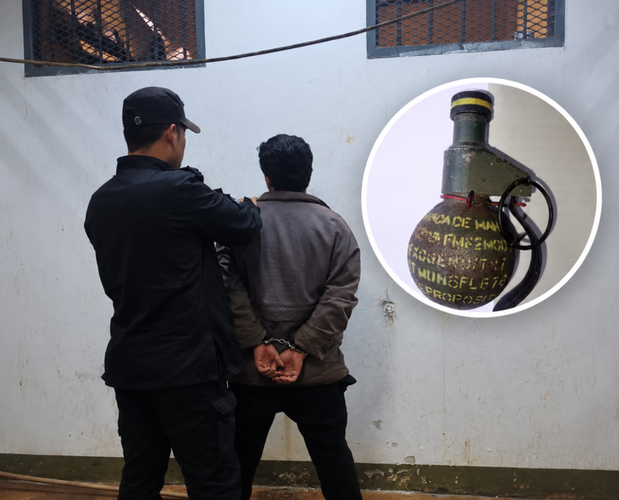 Arresto policial con evidencia destacada