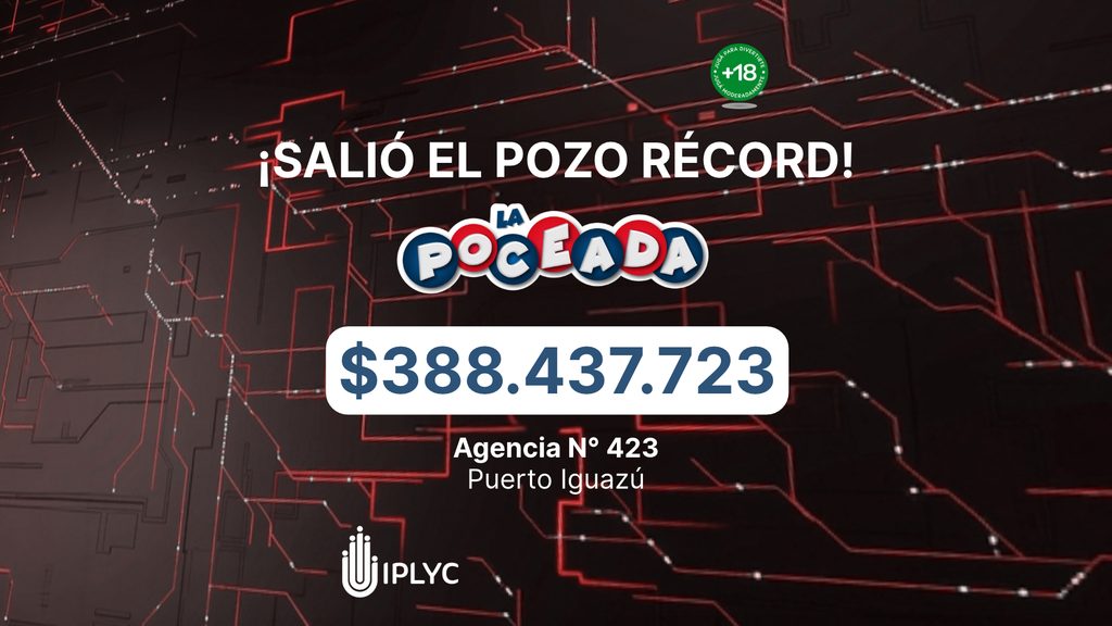 El pozo récord de la Poceada salió en Iguazú con más de $388 millones 1 2 - SALIO EL POZO RECORD DE LA POCEADA MISIONERA - 1