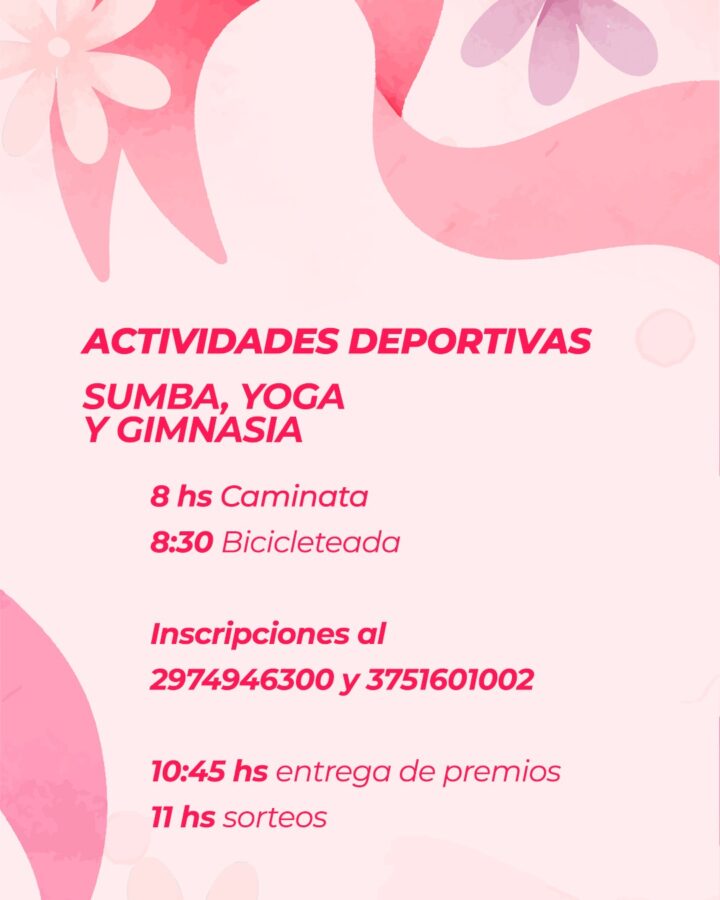 Octubre Rosa en Montecarlo: realizarán controles gratuitos de salud y actividades recreativas 2 4 - montecarlo 2 - 3