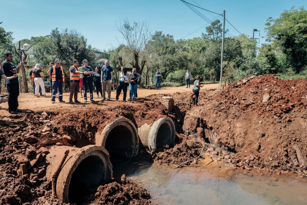 Passalacqua destacó la articulación con Oberá durante una recorrida por obras: “En momentos difíciles hay que trabajar en conjunto” 11 22 - passalacqua obras 2 - 21
